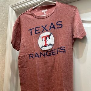 Tailgate Texas Rangers Red Cotton T-Shirt Short Sleeves Crew Neck Size Small